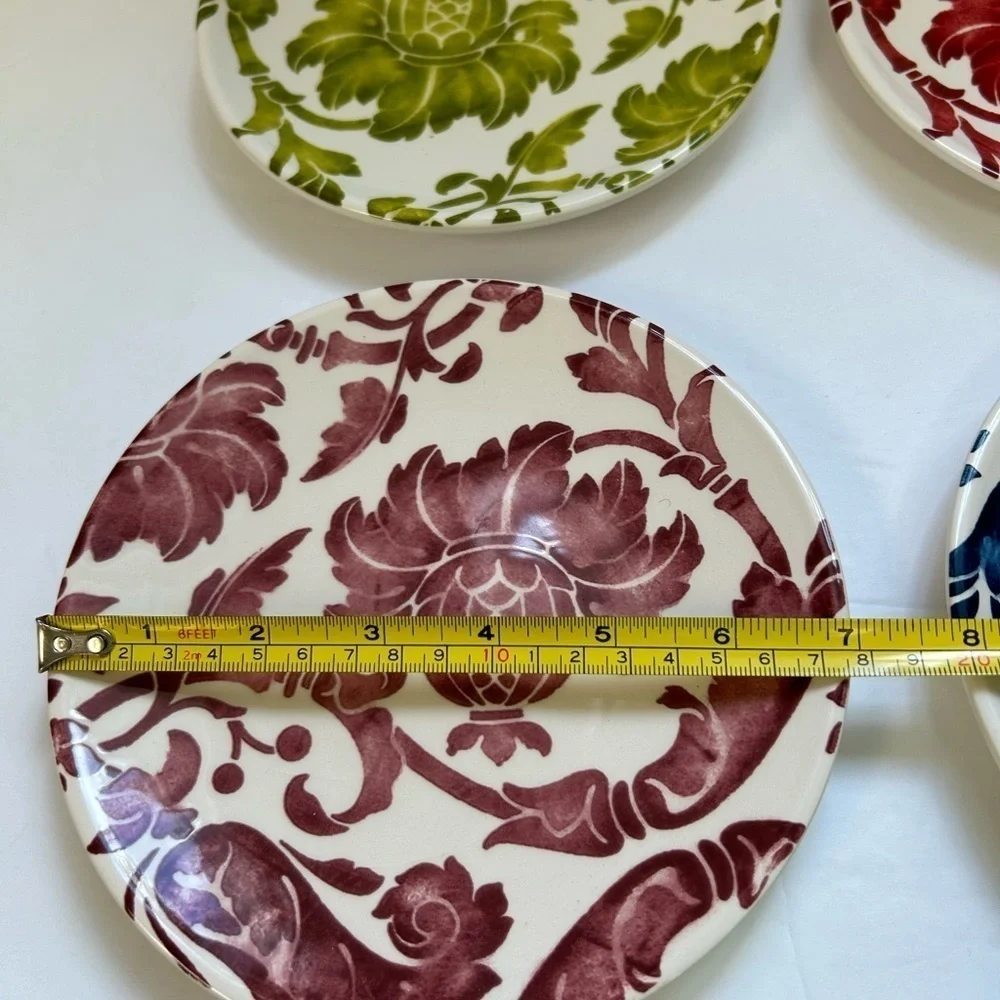 Pier 1 Imports Fall Harvest Appetizer/Dessert Plates Set Of (4) in set